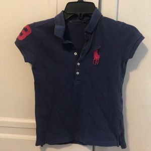 Kids Navy Blue Polo Shirt